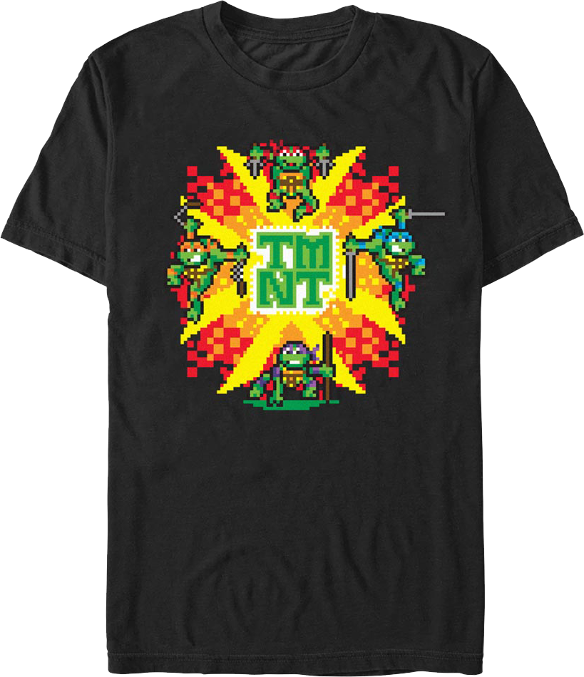 8-Bit Explosion Teenage Mutant Ninja Turtles T-Shirt product image 1