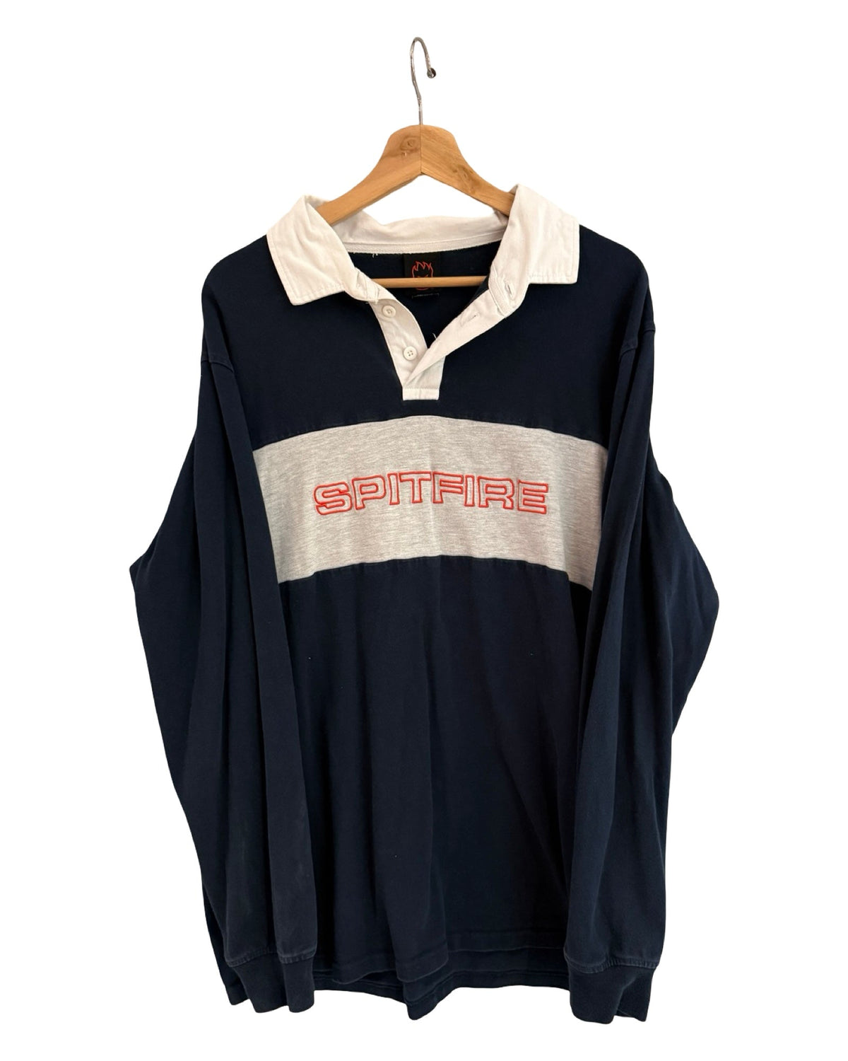 Vintage Y2K Spitfire Skateboarding Rugby Polo Shirt product image 1