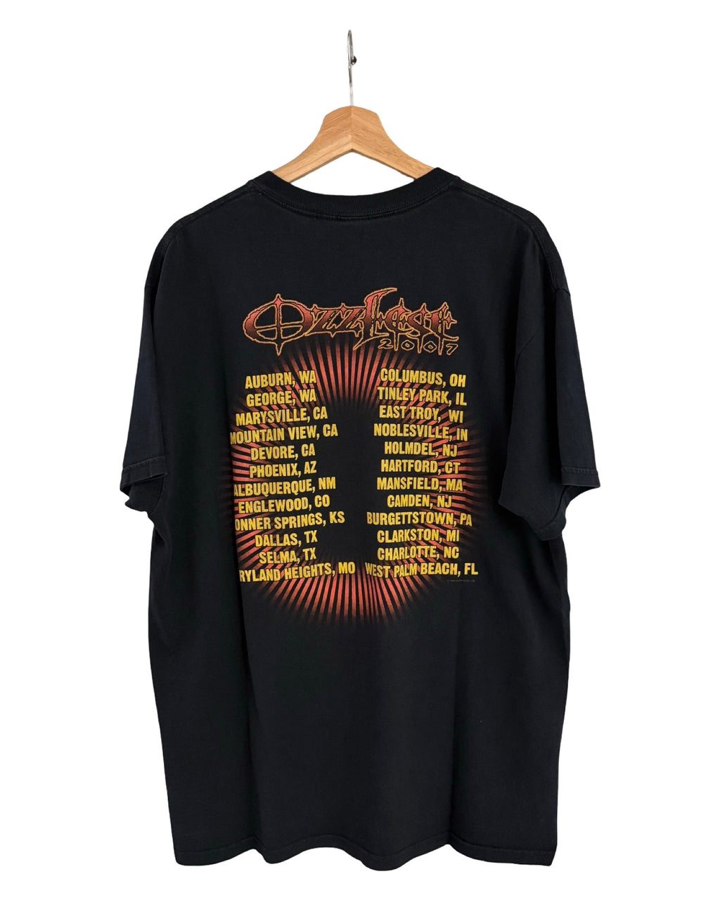 Vintage 2007 Ozzy Osbourne Ozzfest Band Tour Tee product image 2