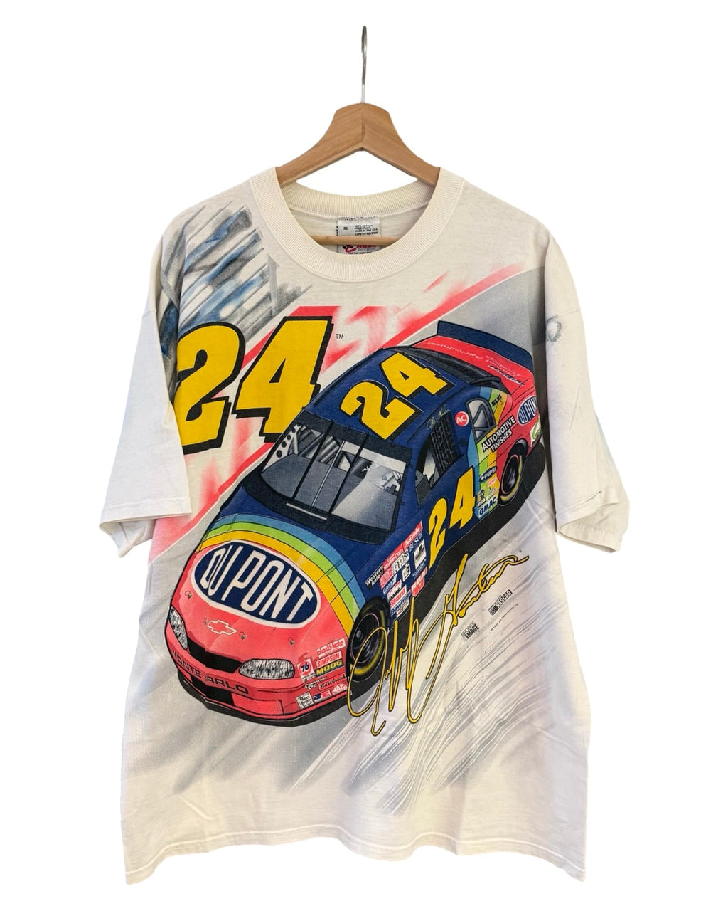 Vintage 1997 Nascar Jeff Gordon DuPont All Over Print Tee product image 1