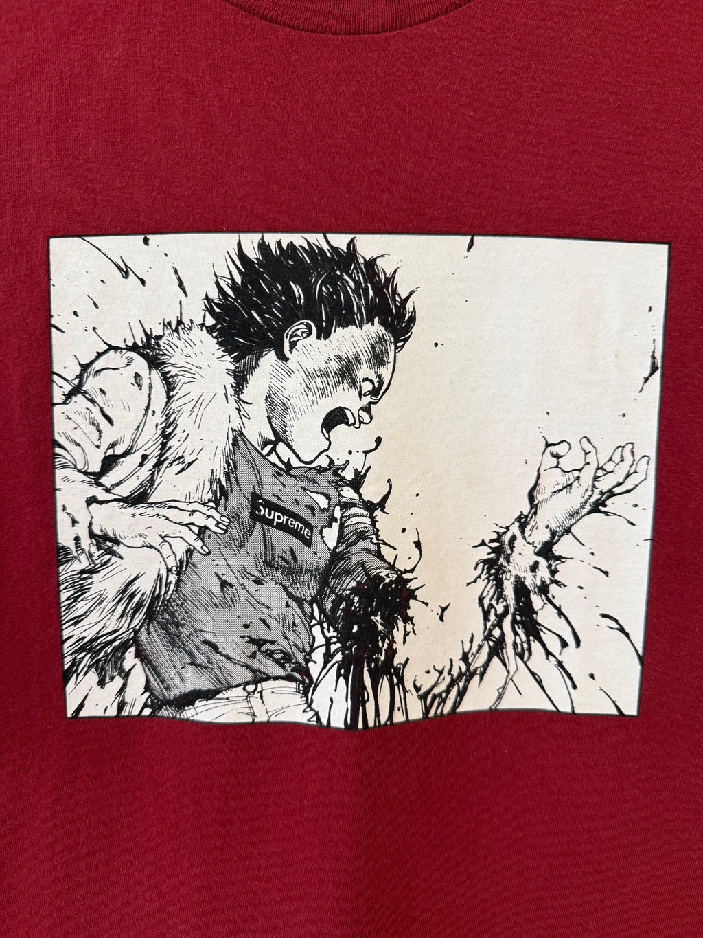 2017 Supreme x Akira Arm Burgundy Anime Tee product image 2