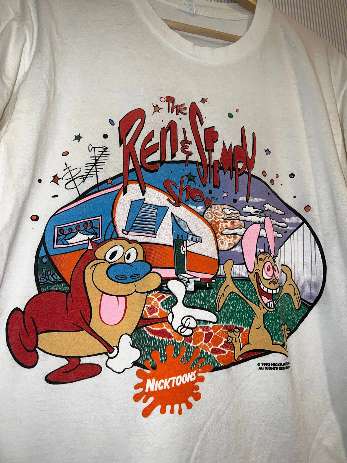 Vintage 1992 Ren & Stimpy Nickelodeon Promo Tee product image 2