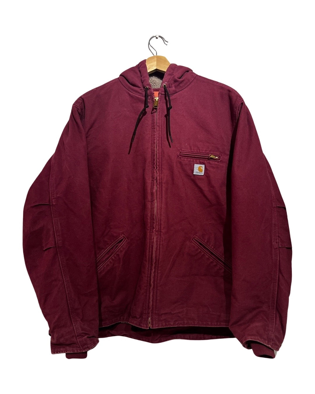 Vintage Rare 90s Carhartt Magenta Zip Up Jacket product image 1
