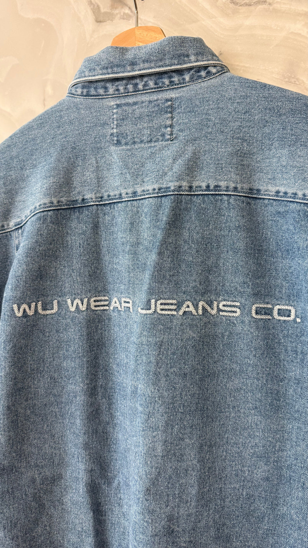 Vintage 90s Wu-Tang Clan Wu-Wear Chain Stitch Denim Shirt product image 3