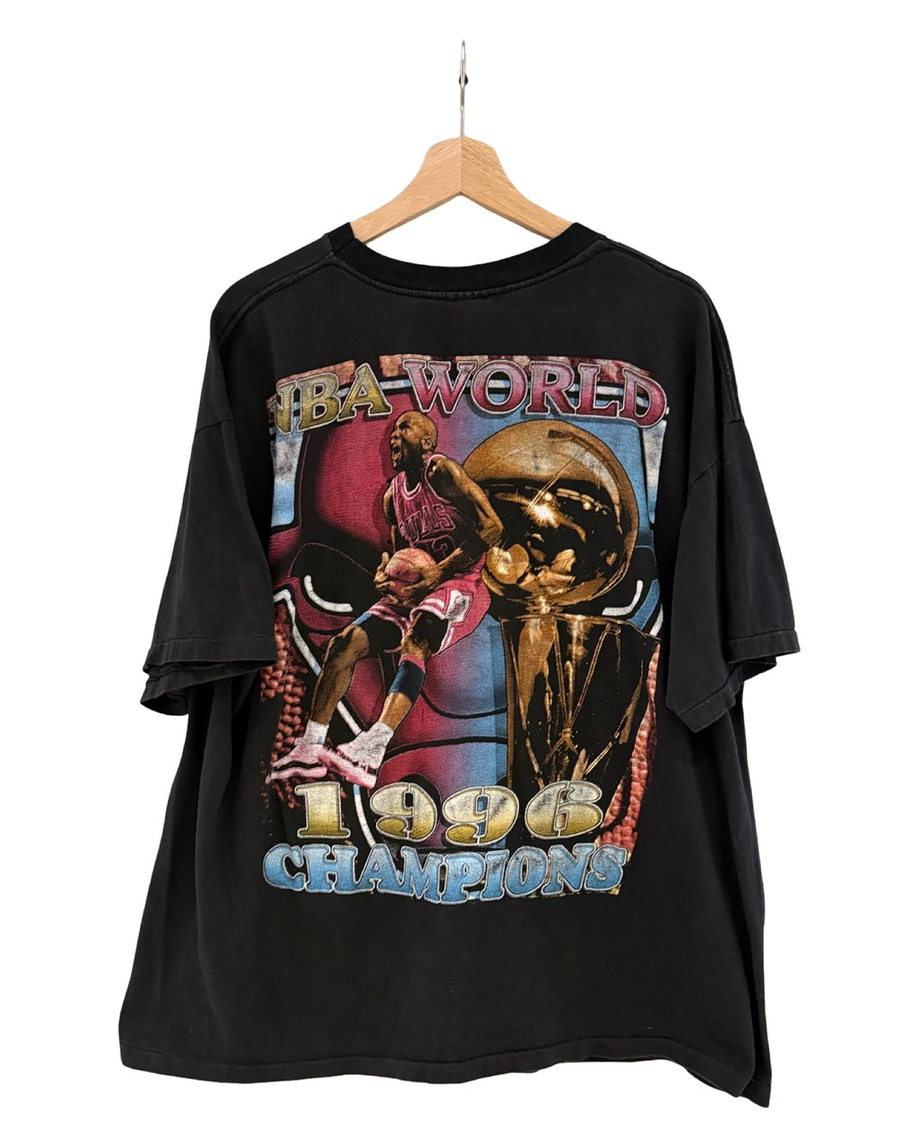 Vintage 1996 Chicago Bulls Jordan Pippen Rodman Rap Tee product image 2