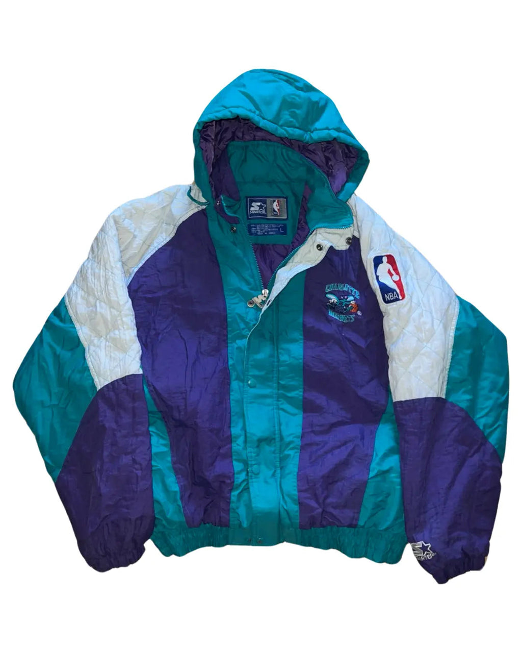 Vintage 90s Charlotte Hornets Starter Jacket product image 1