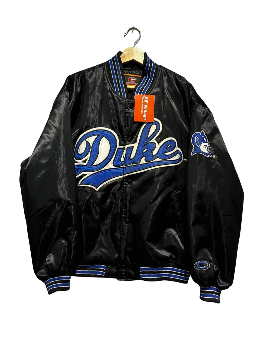 Vintage 90s Duke Blue Devils Satin Jacket product image 1