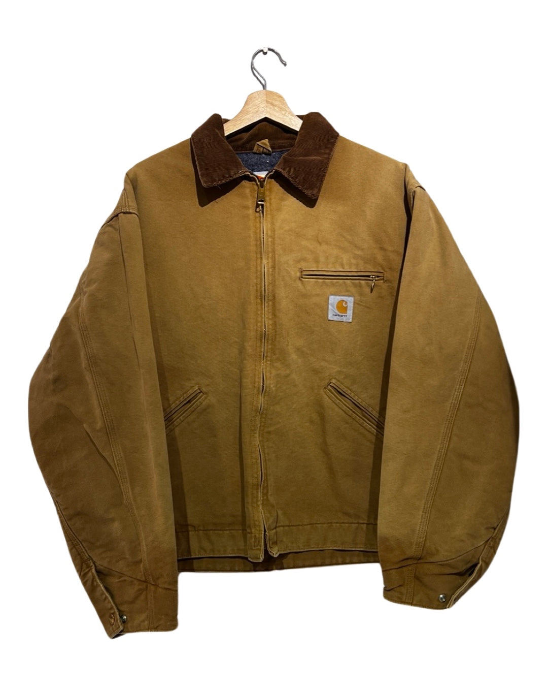 Vintage 90s Carhartt Detroit Tan Zip Up Jacket product image 1