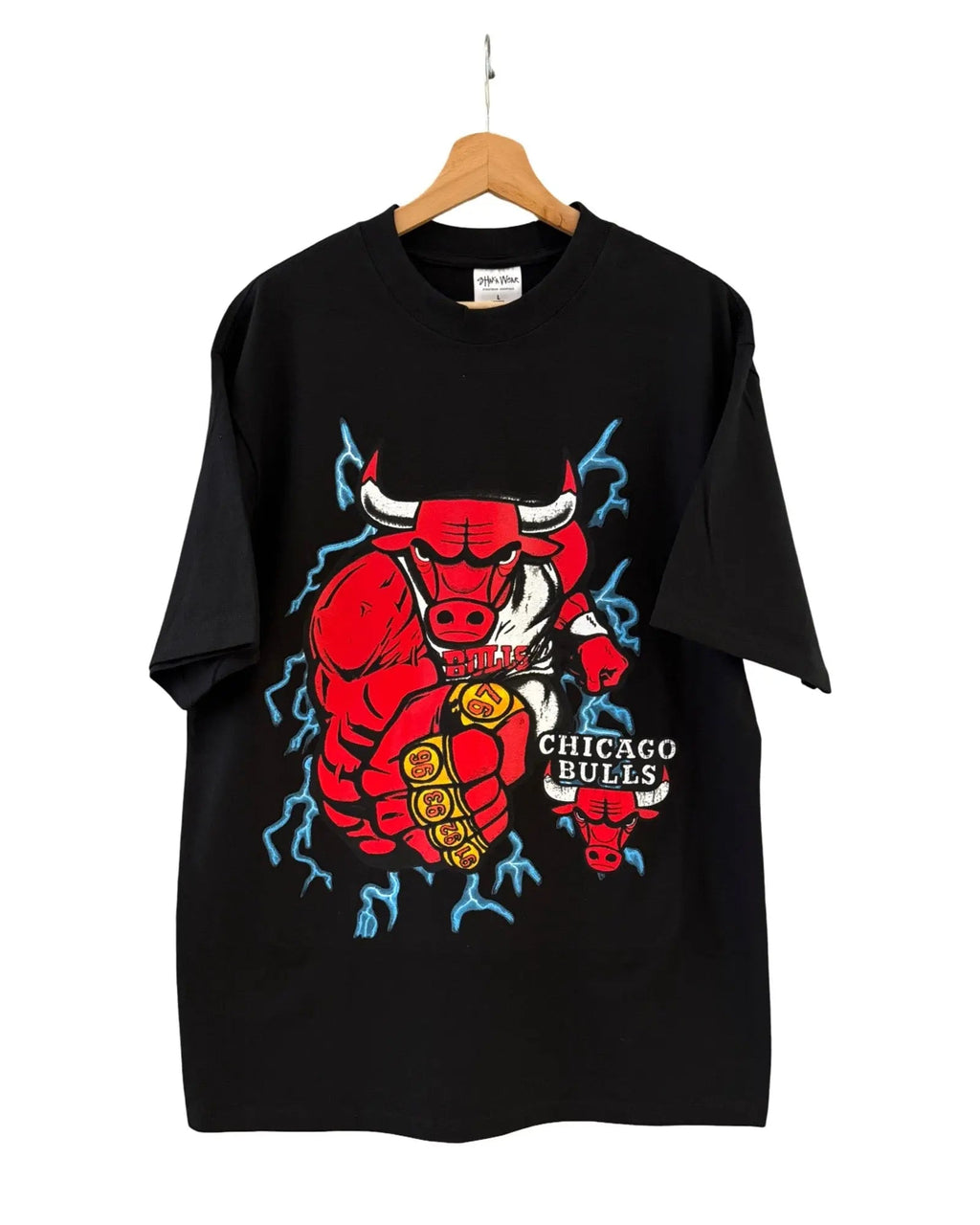 Vintage Chicago Bulls Championship Rings Lightning Tee by product image 1
