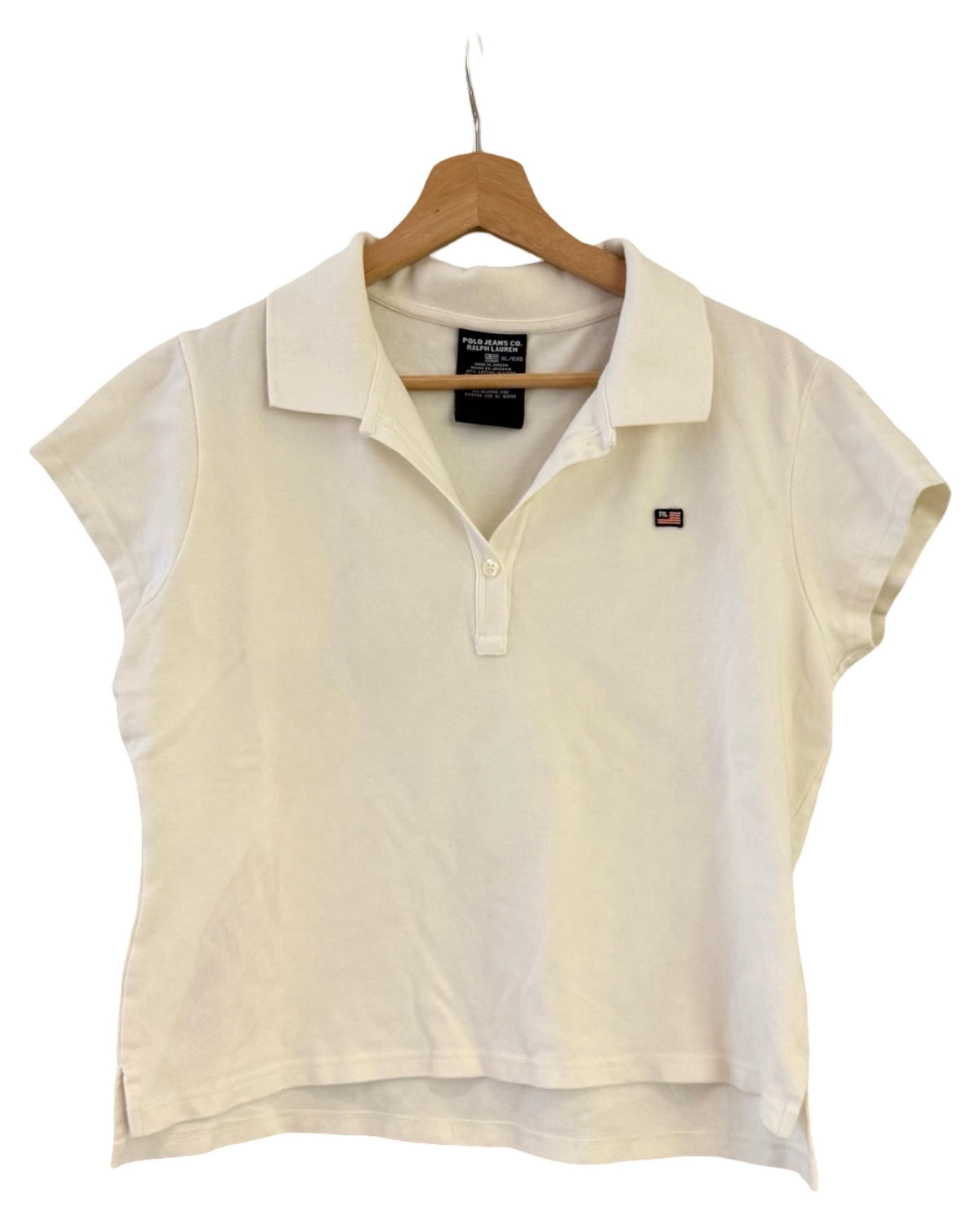 Womens Vintage Polo Ralph Lauren White Flag Shirt product image 1