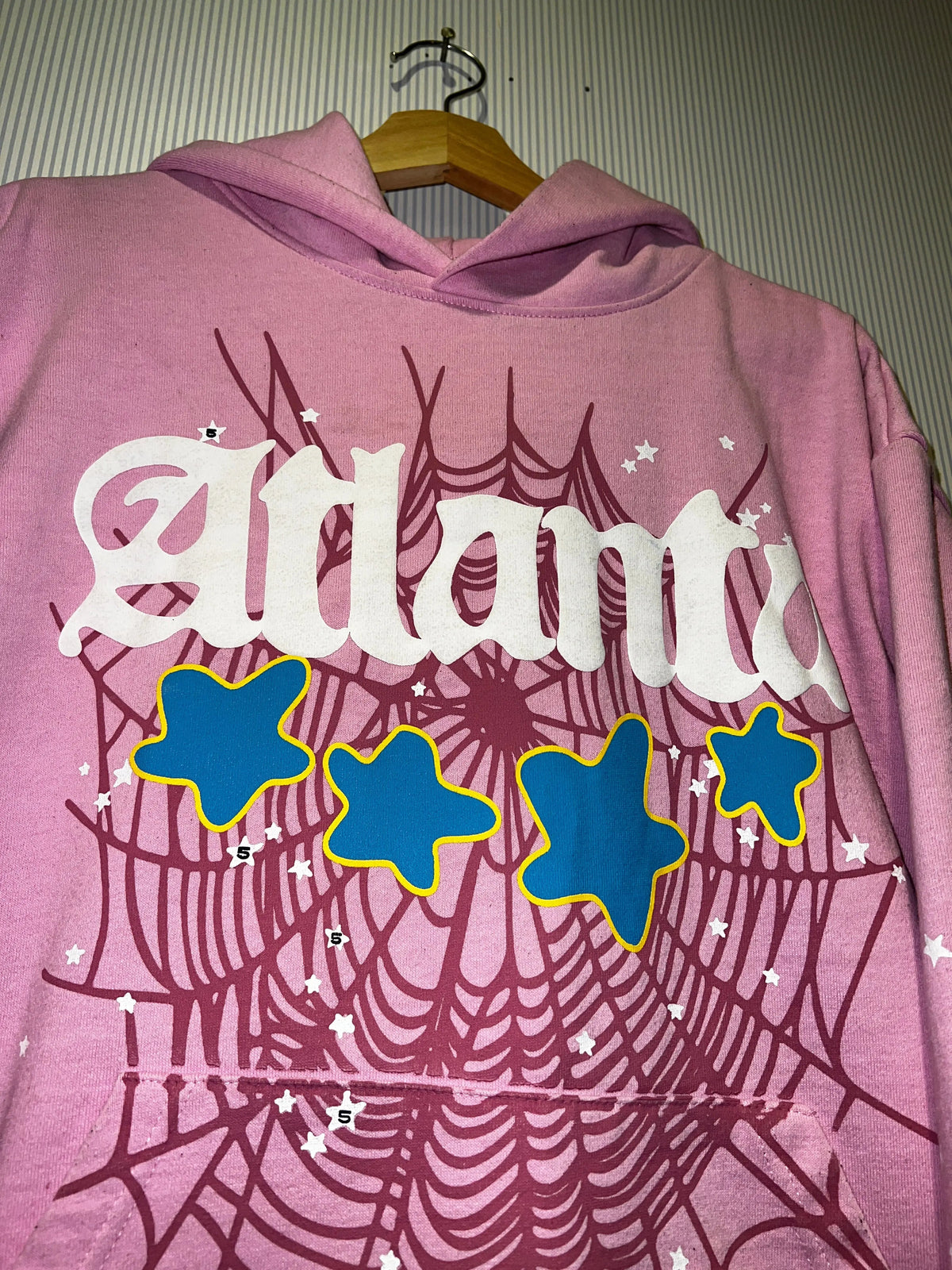 Archive Sp5der Atlanta Pink Hoodie product image 3