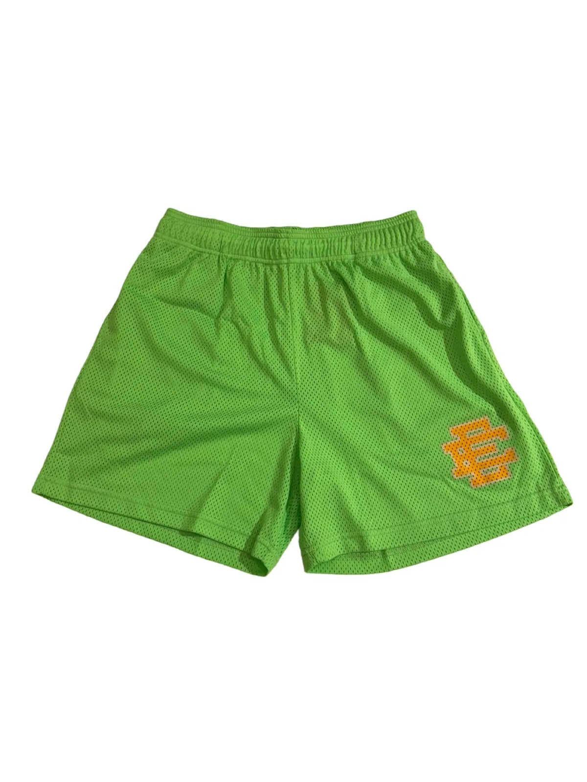 Archive Eric Emanuel Orange & Green Logo Shorts product image 1
