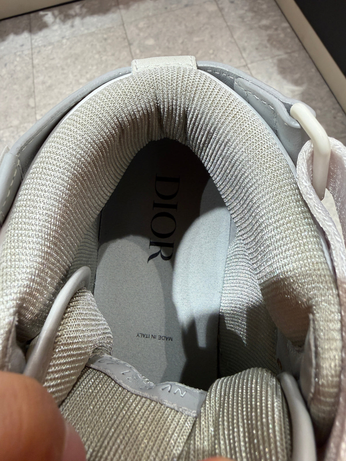US 9 Dior B27 High Oblique Grey Sneakers