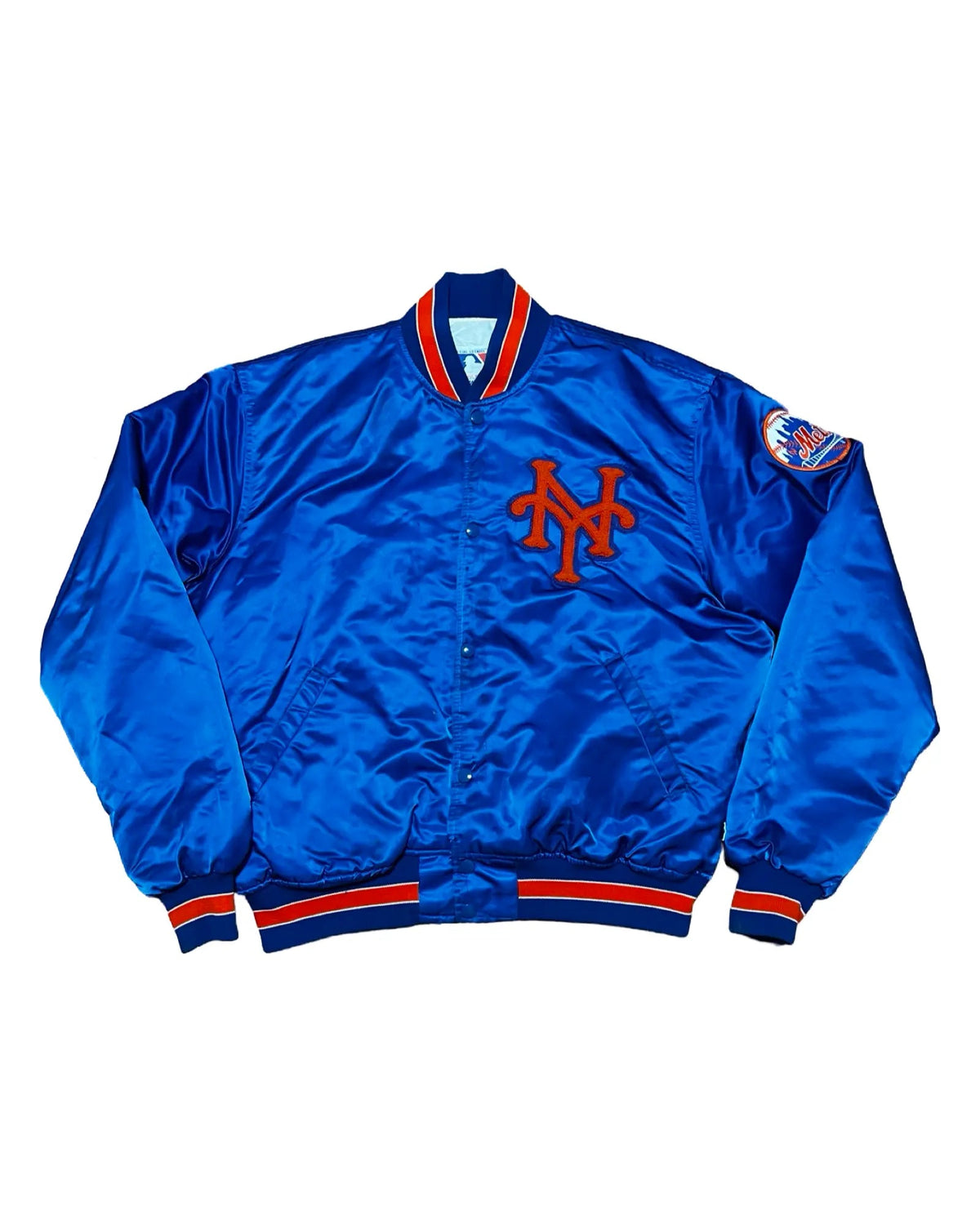 Vintage 90s New York Mets Starter Satin Jacket product image 1