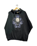 Vintage 90s Skull & Flames Skateboard Hoodie product image 1