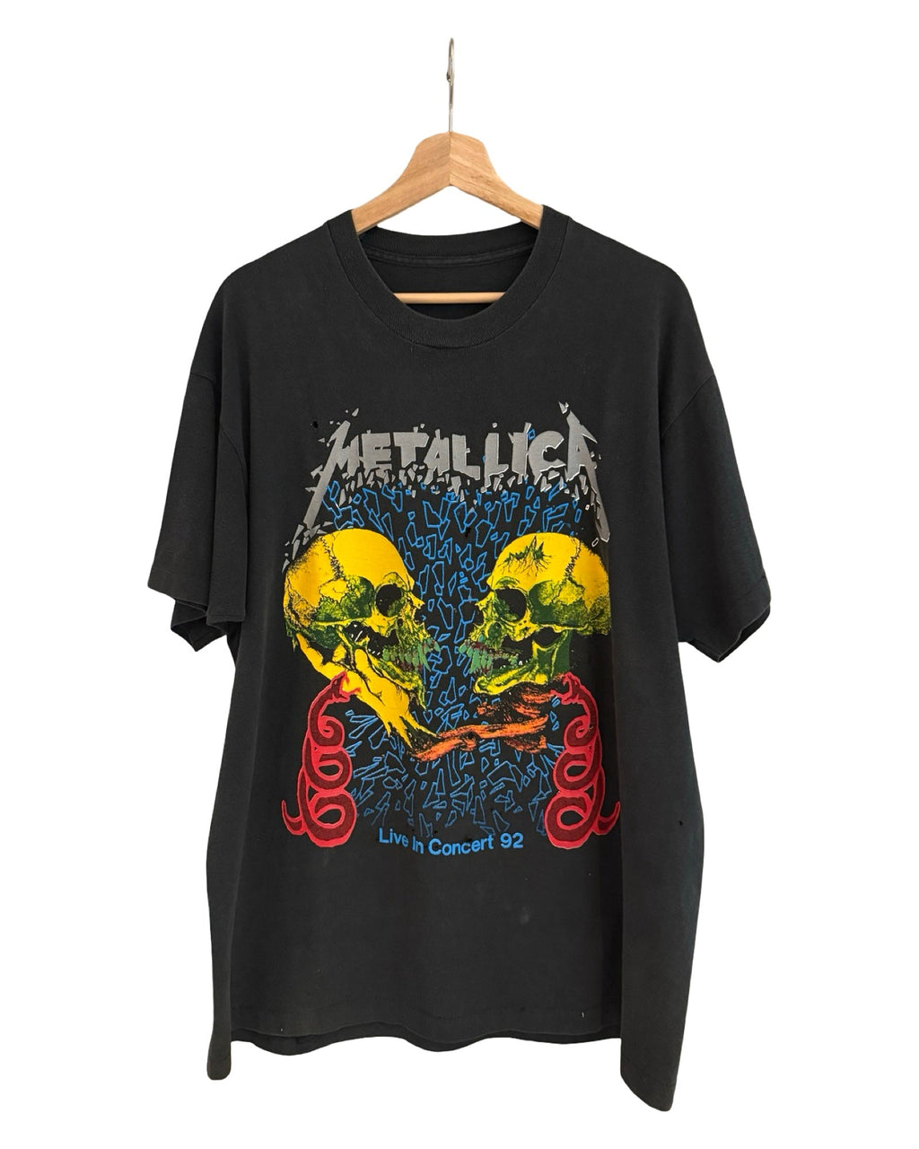 Vintage 1992 Metallica Live In Concert Distressed Tour Tee product image 1
