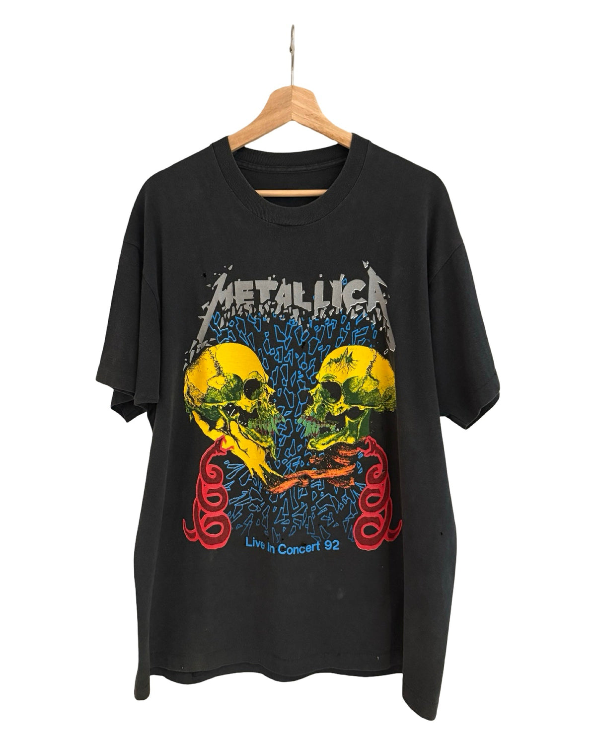 Vintage 1992 Metallica Live In Concert Distressed Tour Tee product image 1