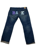 Rare y2k BAPE Human Made Baggy Spellout Jeans size 40