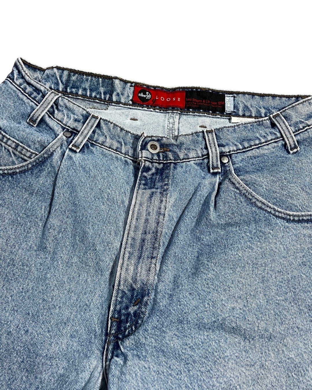 36 Vintage 90s Levi's Silver Tab Blue Shorts product image 3