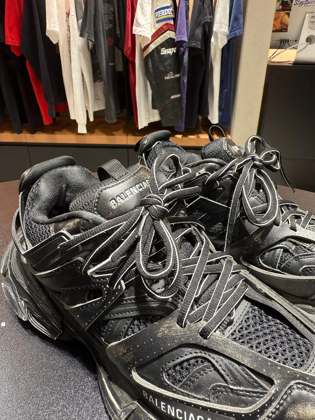 Balenciaga Faded Black Track Runner Size 8