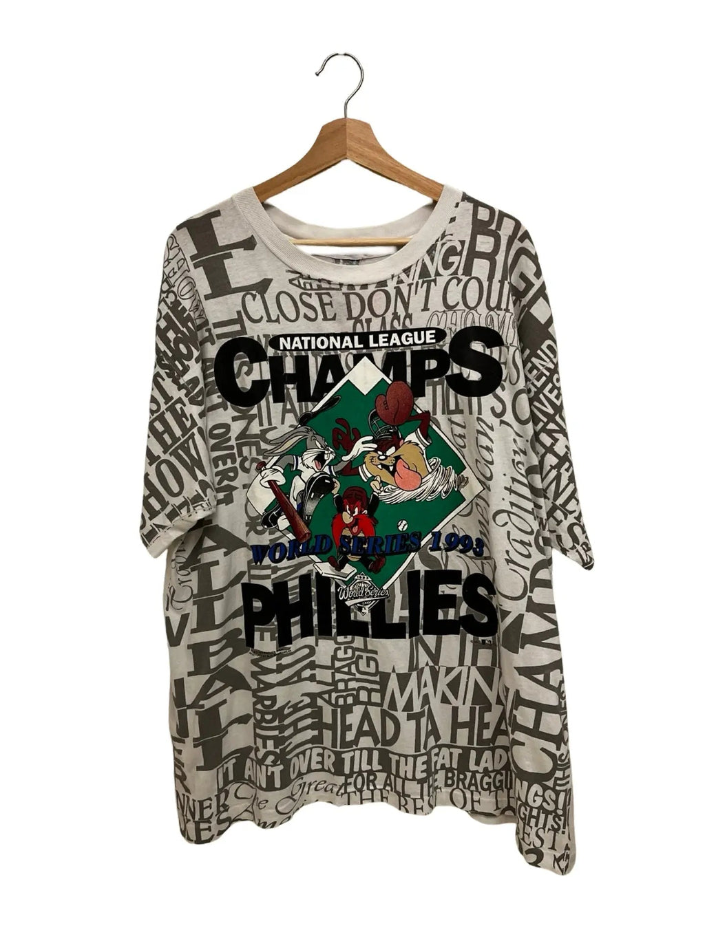 Vintage 1993 Phillies Looney Tunes Champs Tee product image 1