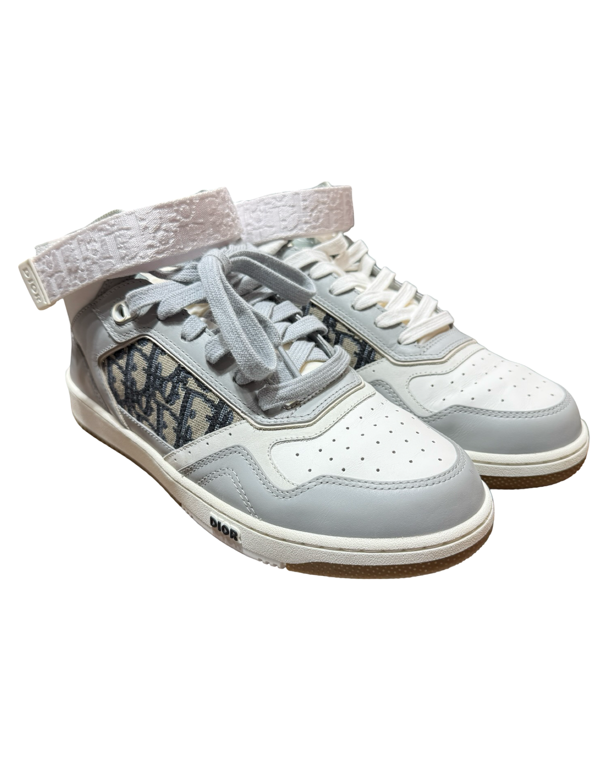 US 9 Dior B27 High Oblique Grey Sneakers