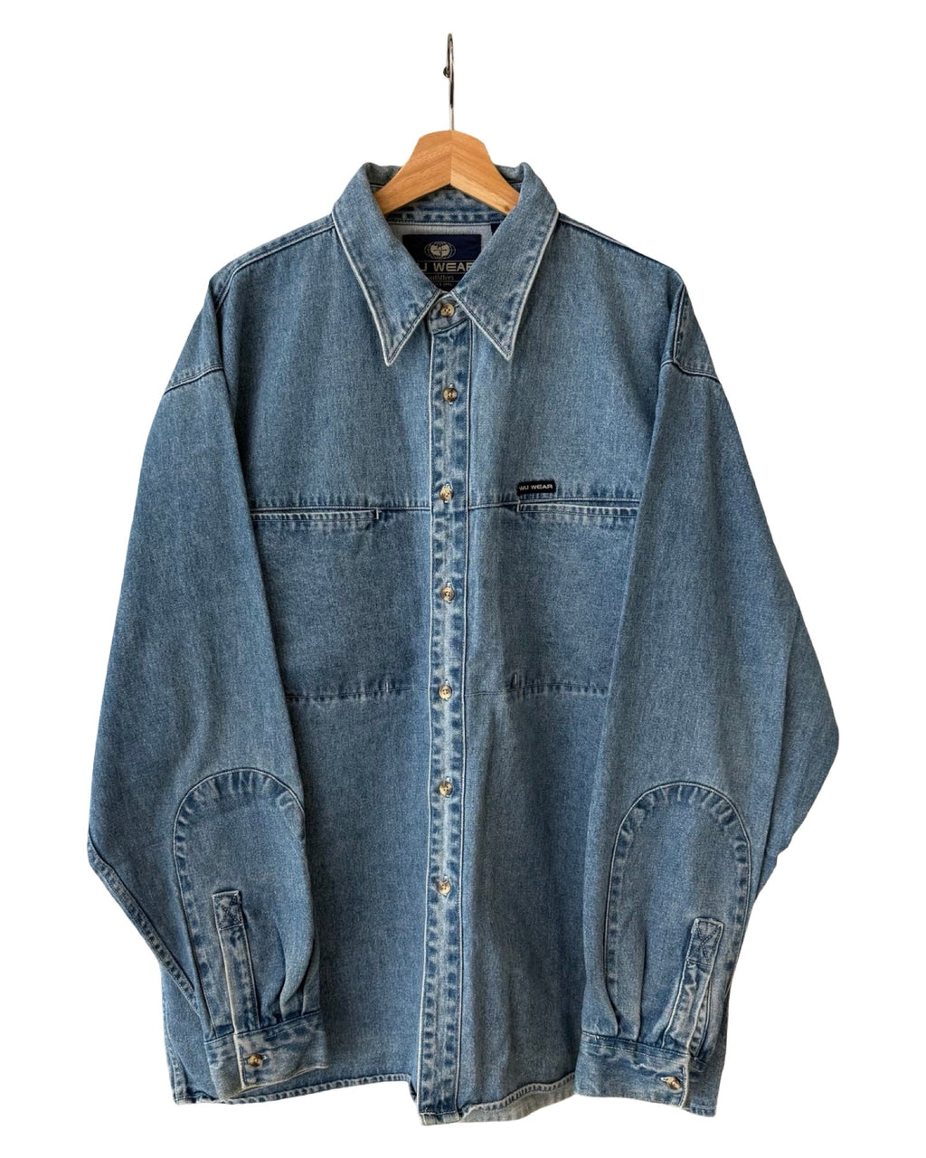 Vintage 90s Wu-Tang Clan Wu-Wear Chain Stitch Denim Shirt product image 1