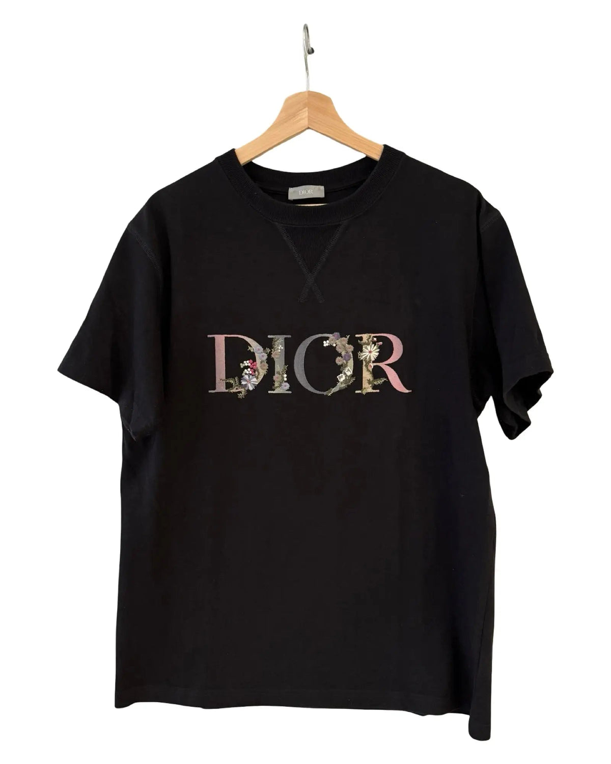 Dior Embroidered Floral Logo Tee product image 1