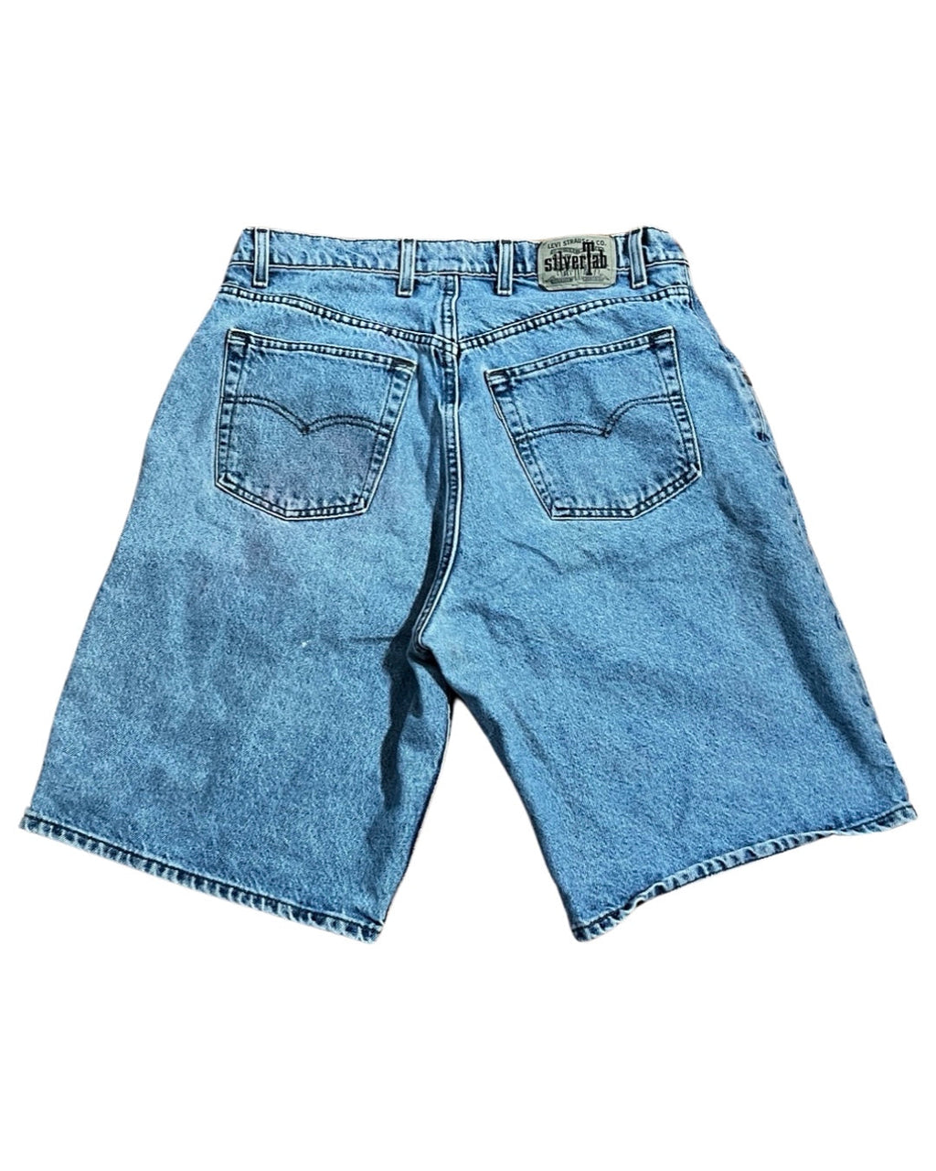 36 Vintage 90s Levi's Silver Tab Blue Shorts product image 2