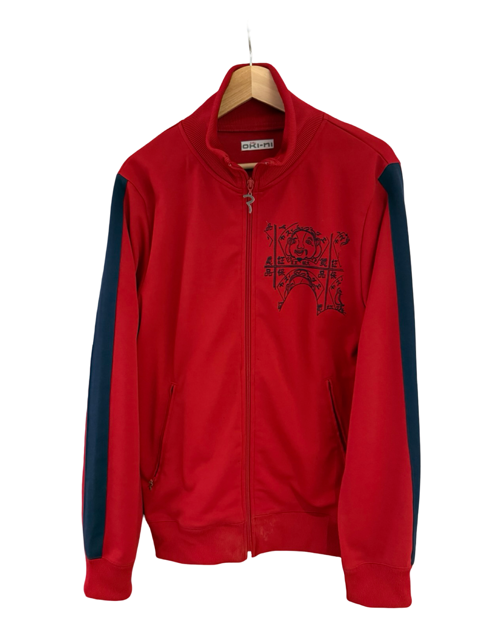 Vintage y2k Evisu Oki-Ni Red Track Jacket product image 2
