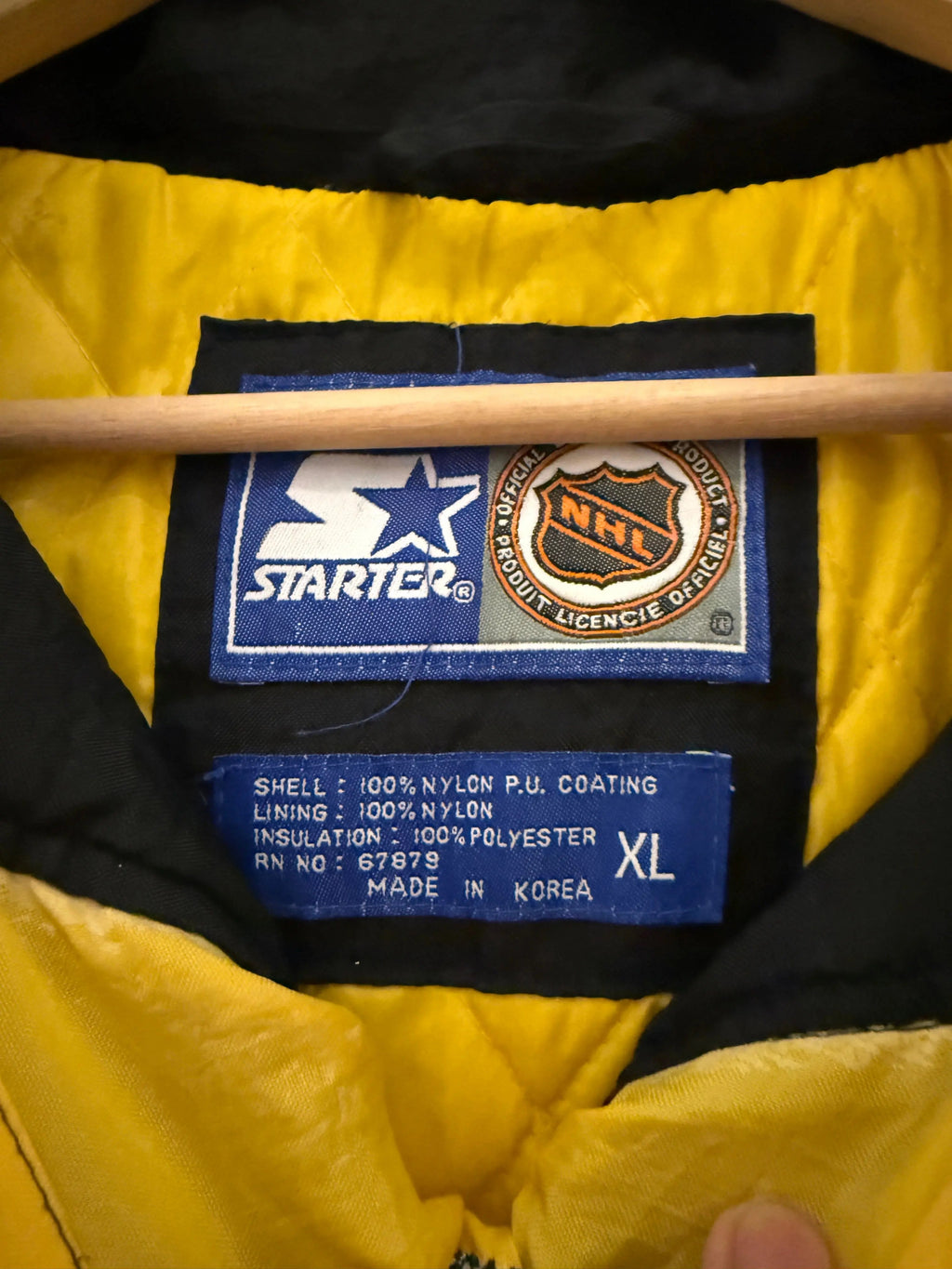 Vintage 90s Boston Bruins NHL Starter Half Zip Jacket product image 3