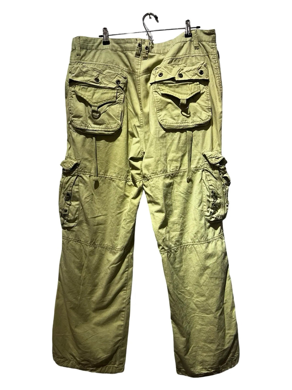 40 x 33 Vintage 90s Washed Green Rave Cargo Pants product image 2