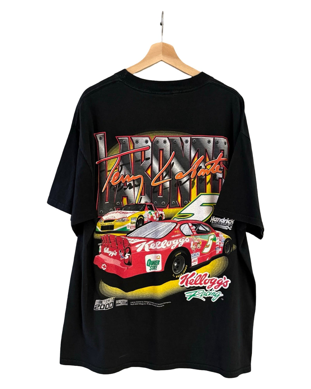 Vintage 2000 Nascar Kelloggs Racing Cereal Double Sided Tee product image 2