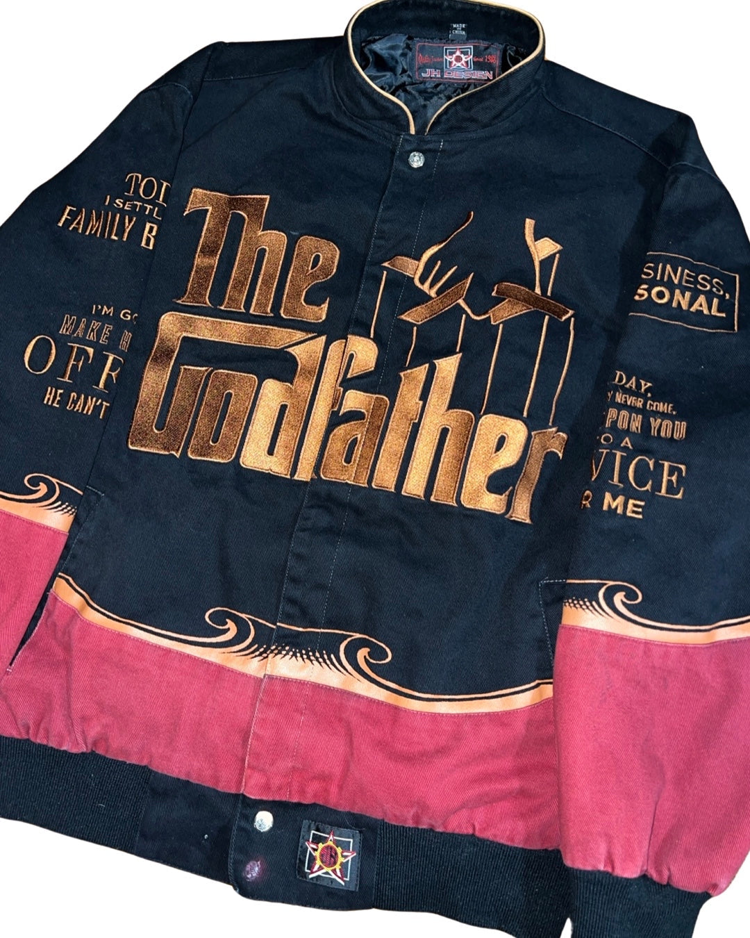 Vintage 90s Rare The Godfather Jeff Hamilton Jacket product image 3