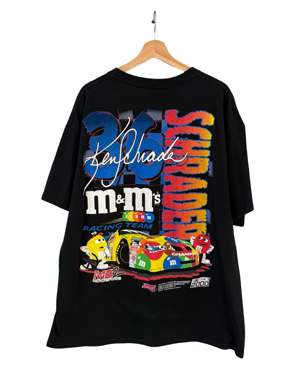 Vintage 2000 Nascar Ken Shrader M&Ms Racing Tee product image 2
