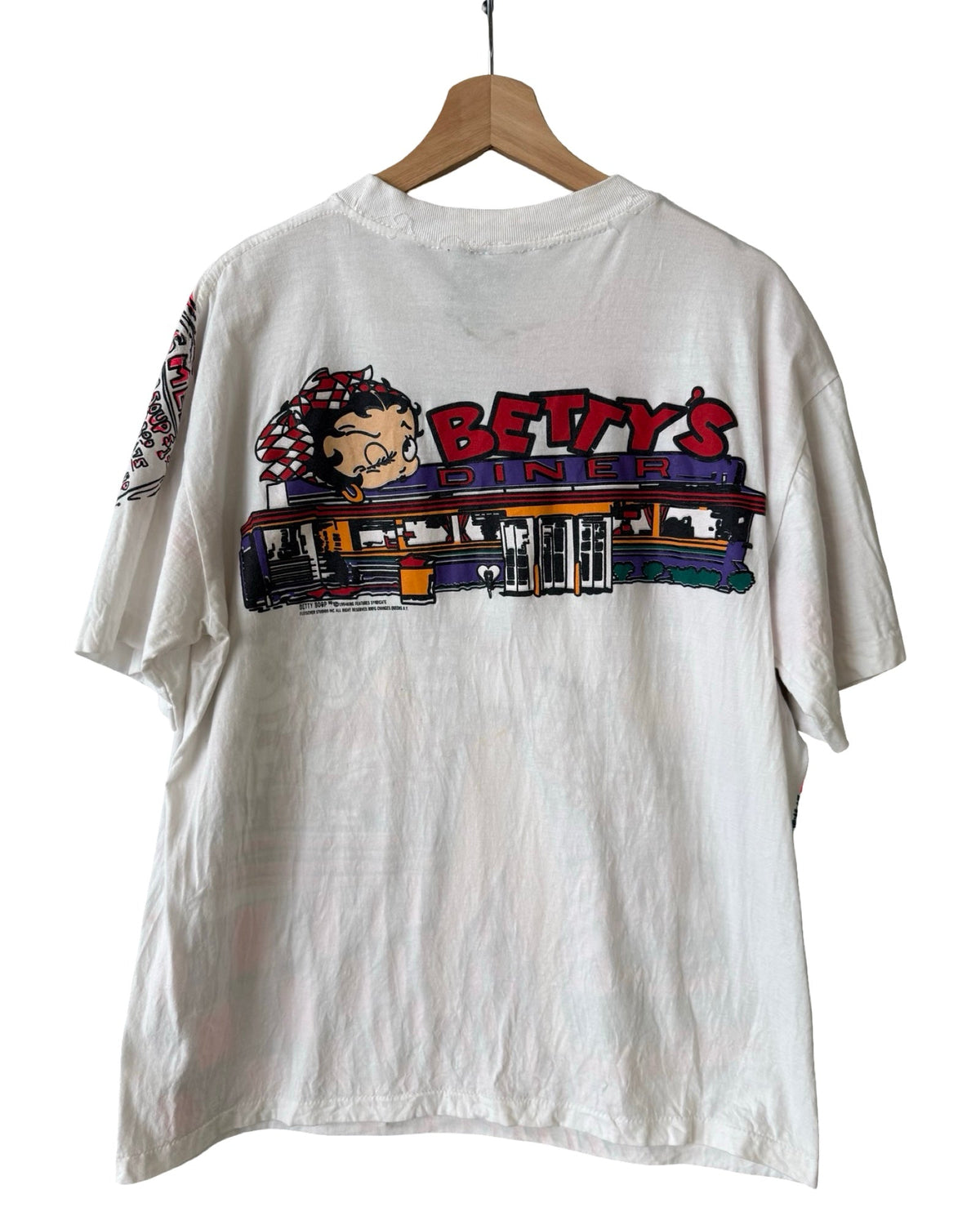 Vintage 1994 Betty Boop Diner All Over Print AOP Tee product image 2