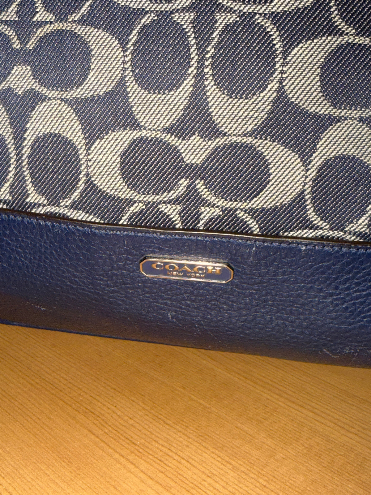 Vintage Coach Park Signature Carrie Tote Handbag