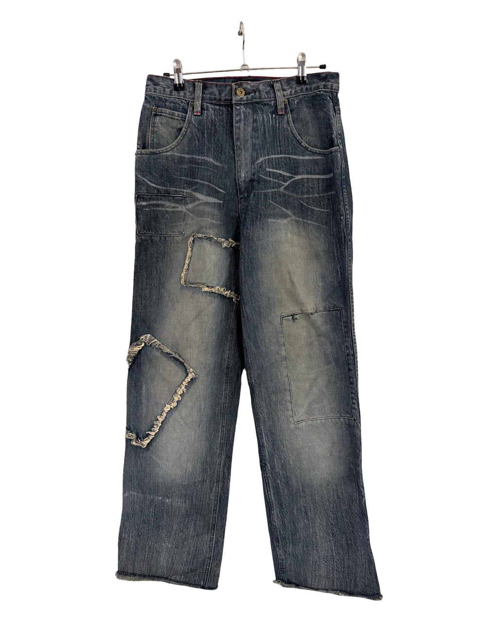 32 x 32 Vintage Sean John Baggy Patchwork Denim Jeans