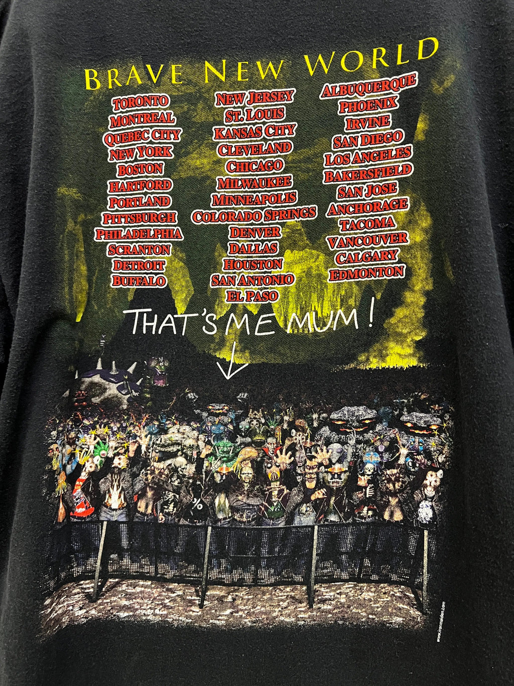 Vintage 2000 Iron Maiden Brave New World Tour Tee product image 4