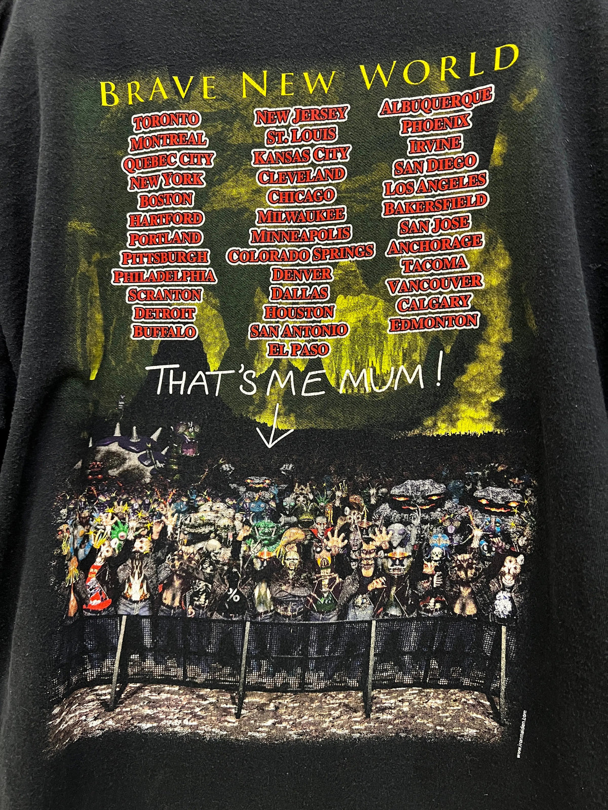 Vintage 2000 Iron Maiden Brave New World Tour Tee product image 4