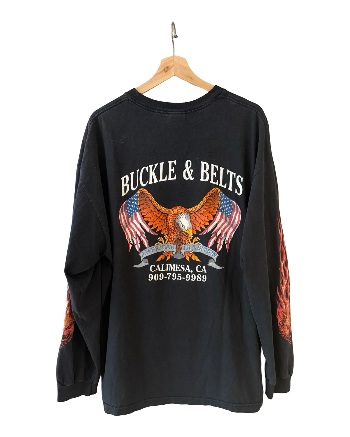 Vintage 2004 Wolfhead Survivors Flames L/S Tee product image 2
