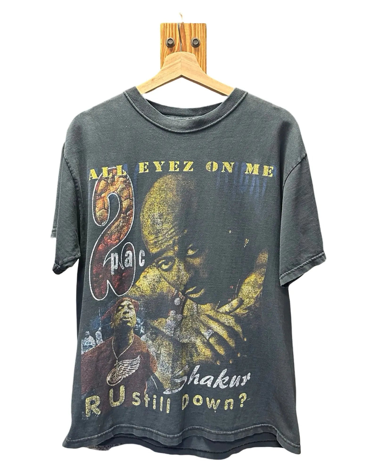 Vintage 90s 2pac All Eyez On Me Tupac Rap Tee product image 1
