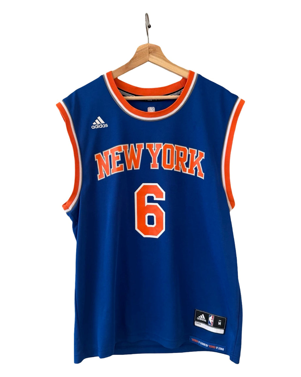 Vintage New York Knicks Kristaps Porzingus 6 Adidas NBA product image 1