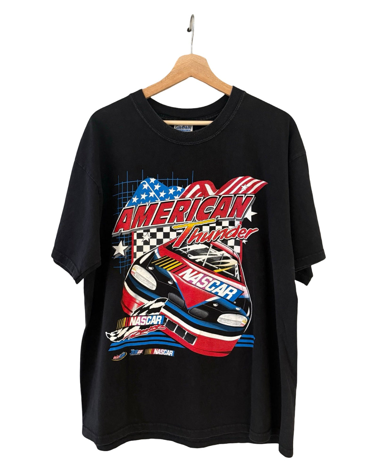 Vintage Nascar American Thunder Double Sided Tee product image 1