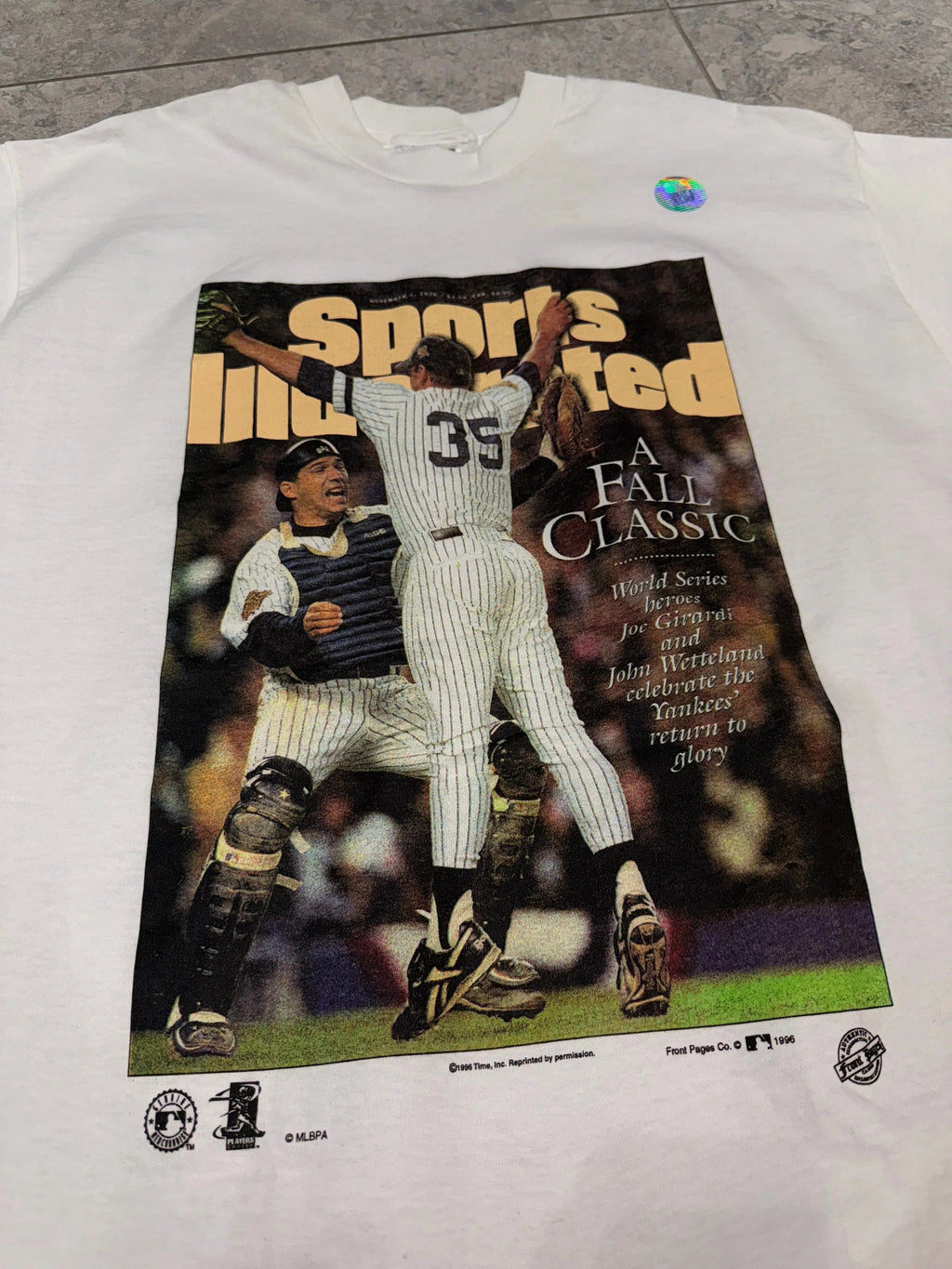 Vintage DS 1996 New York Yankees Newspaper Tee product image 2