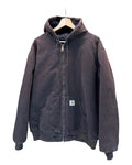 Vintage 90s Carhartt Brown Zip Up Hooded Jacket product image 1