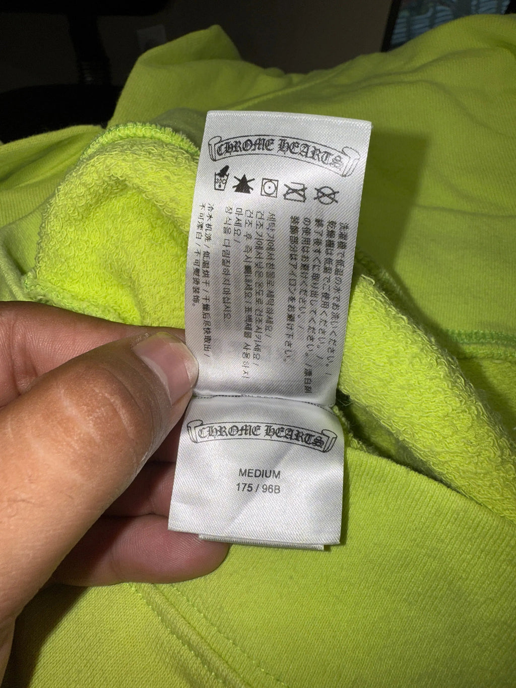 Chrome Hearts Matty Boy Lime Green Hoodie product image 7