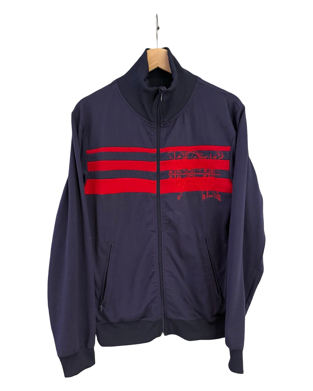 Vintage y2k Evisu Oki-Ni Navy Track Jacket product image 2