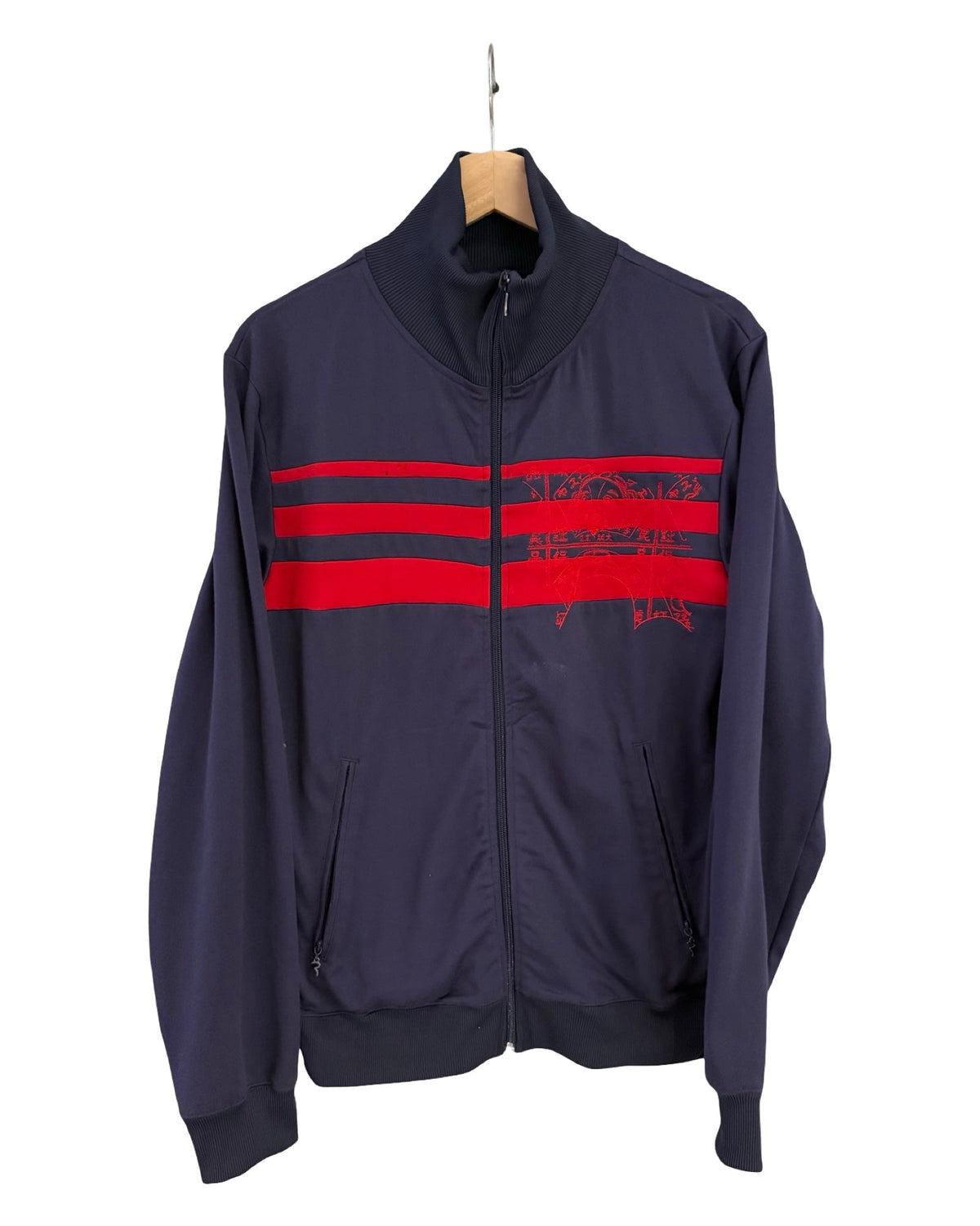 Vintage y2k Evisu Oki-Ni Navy Track Jacket product image 2