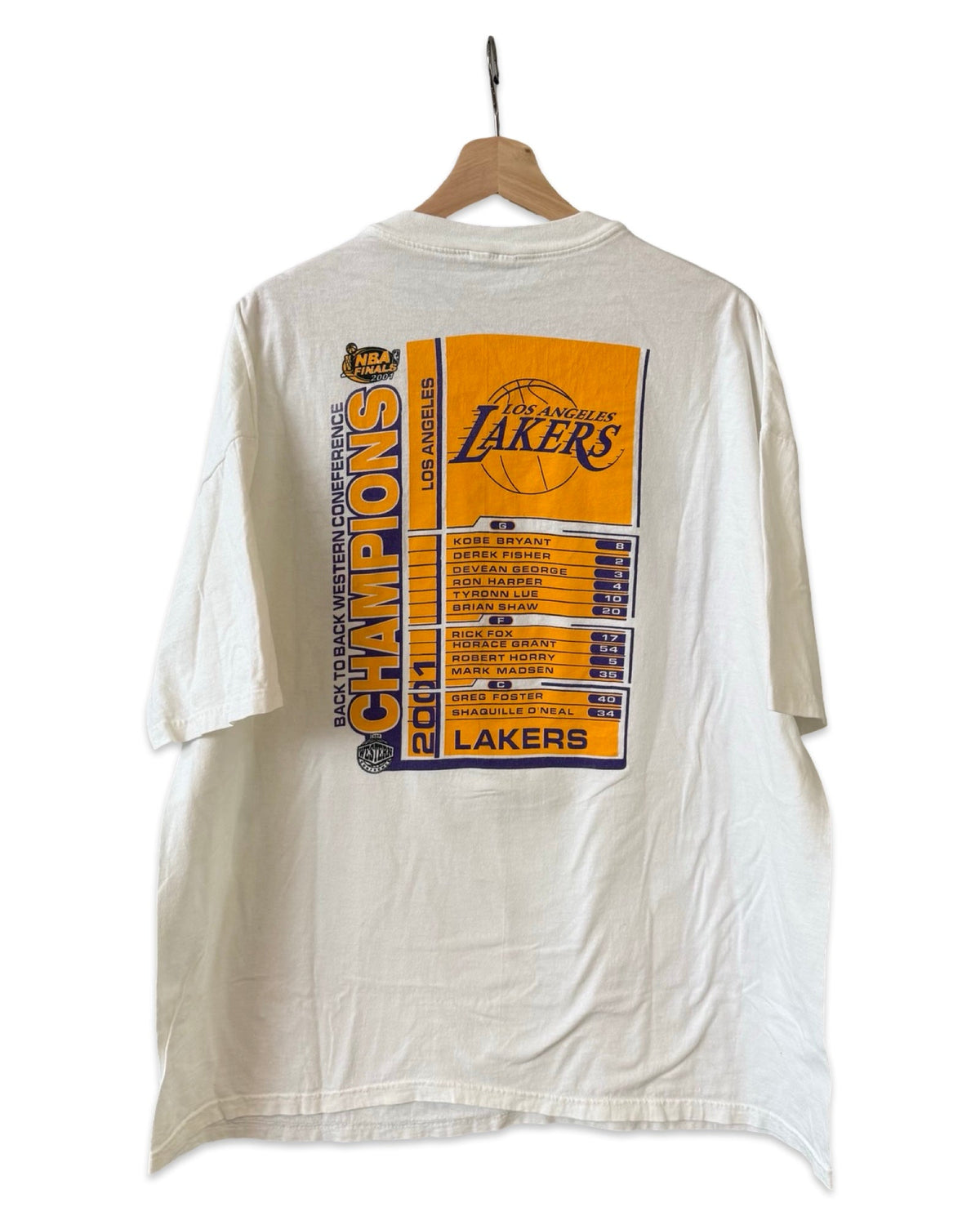 Vintage 2001 Los Angeles Lakers Champions Back 2 Tee product image 2
